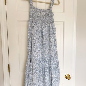Morning Lavender blue floral midi dress size medium new with tags